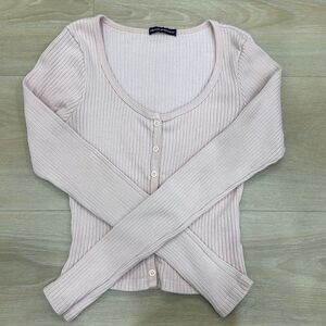 Pink Brandy Melville one size sweater cardigan